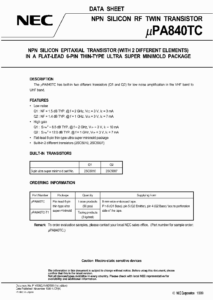 UPA840_448058.PDF Datasheet