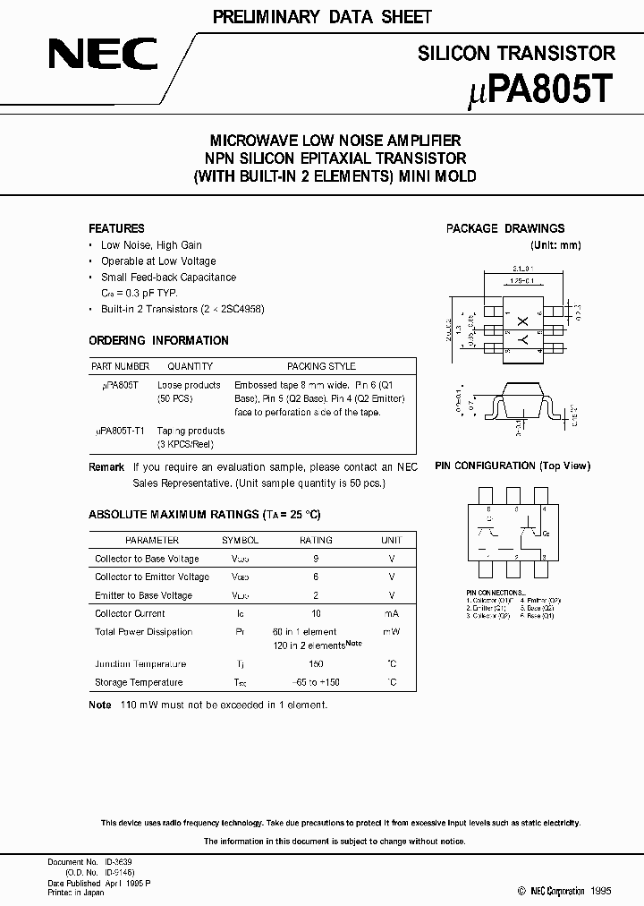 UPC805T_482993.PDF Datasheet