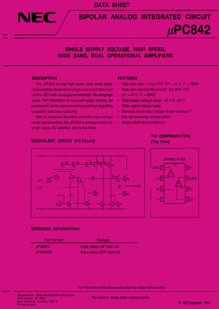 UPC842C_485346.PDF Datasheet