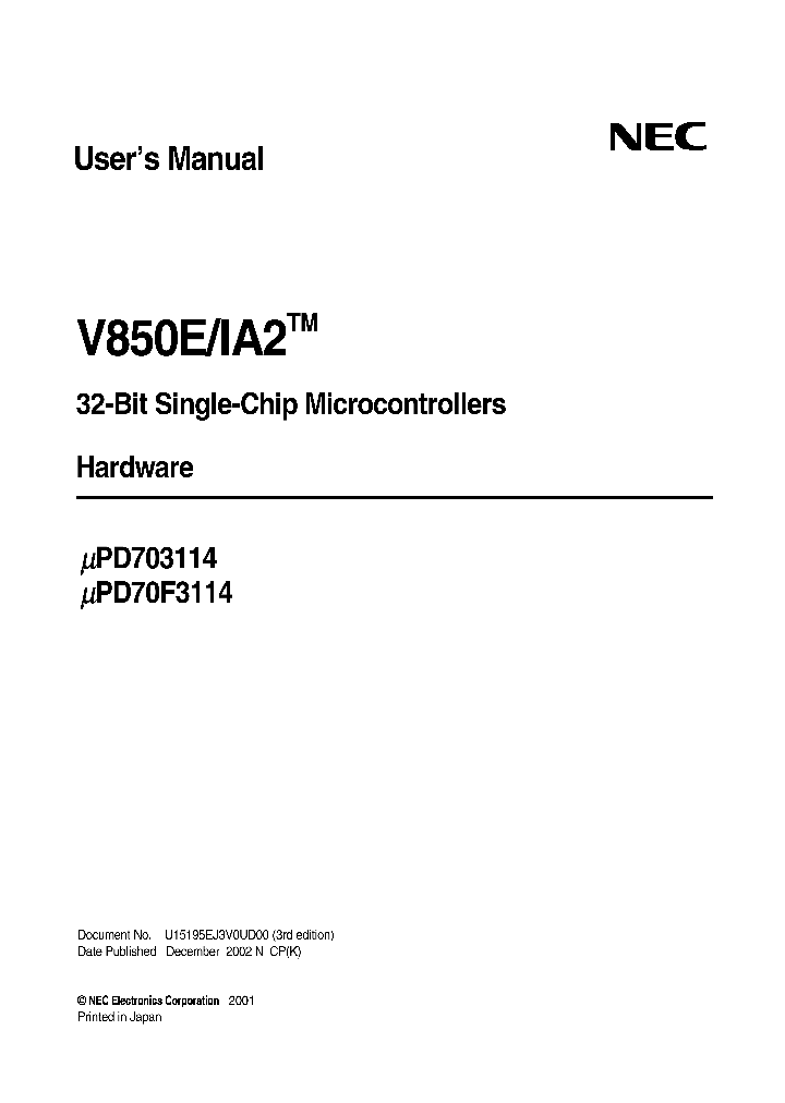 UPD70F3114_460250.PDF Datasheet