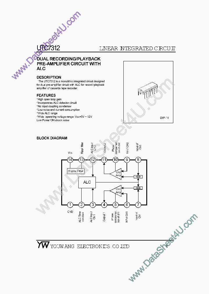 UTC7312_456879.PDF Datasheet