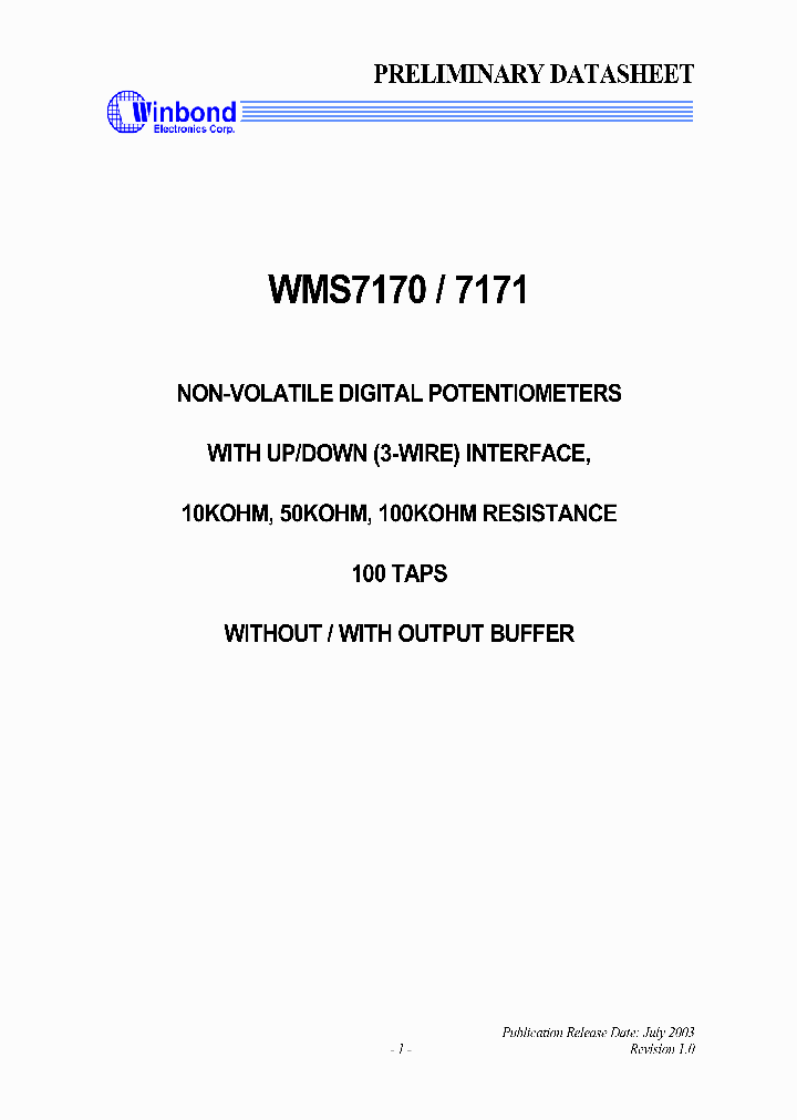 WMS7171_346160.PDF Datasheet