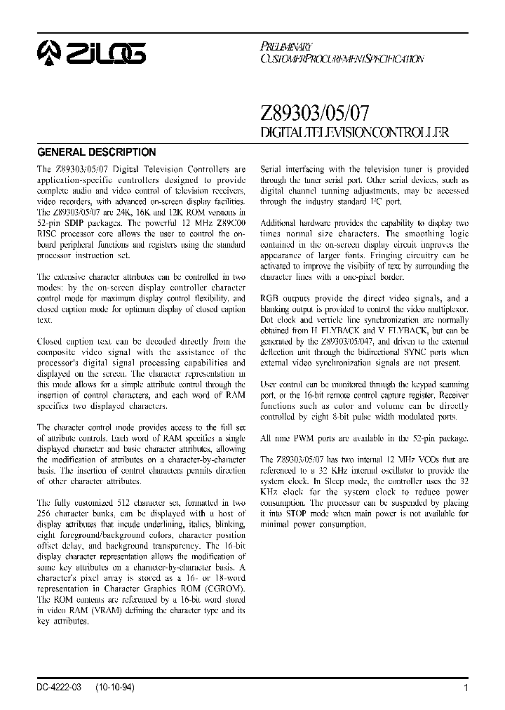 Z89303_476267.PDF Datasheet