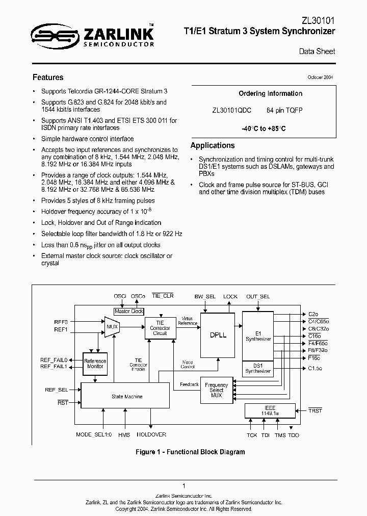 ZL30101_447920.PDF Datasheet
