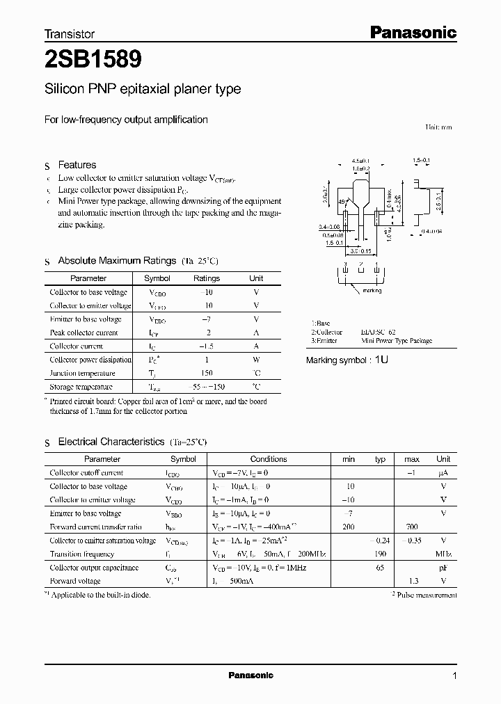 2SB1589_506706.PDF Datasheet