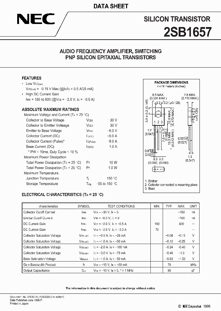 2SB1657_546600.PDF Datasheet