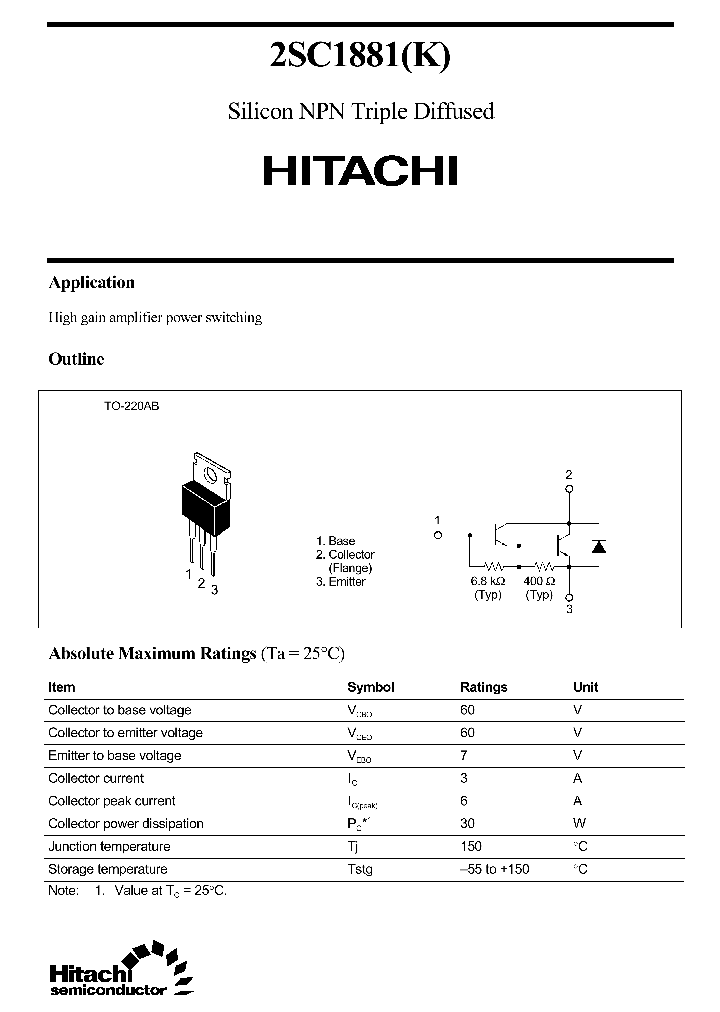 2SC1881_496439.PDF Datasheet