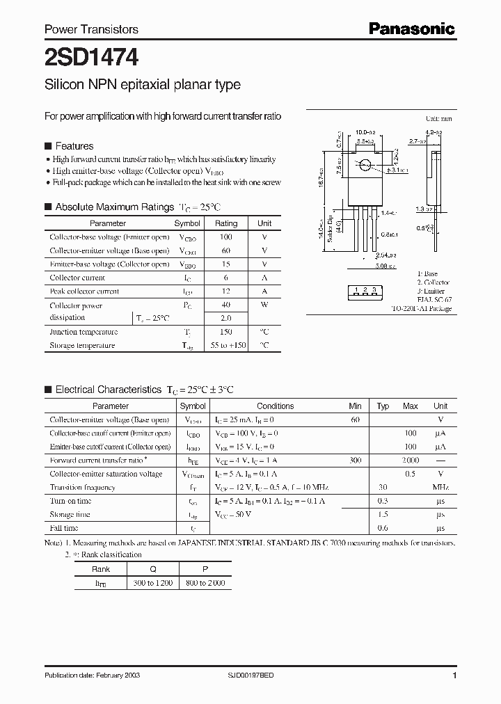 2SD1474_544318.PDF Datasheet