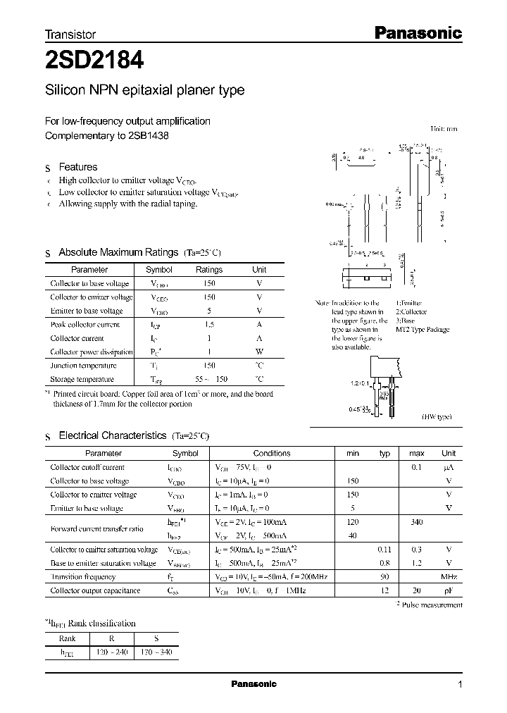 2SD2184_549197.PDF Datasheet