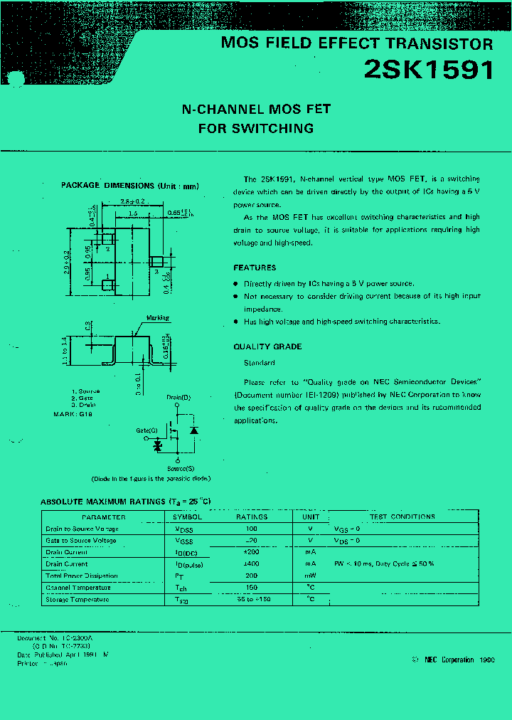 2SK1591_548329.PDF Datasheet