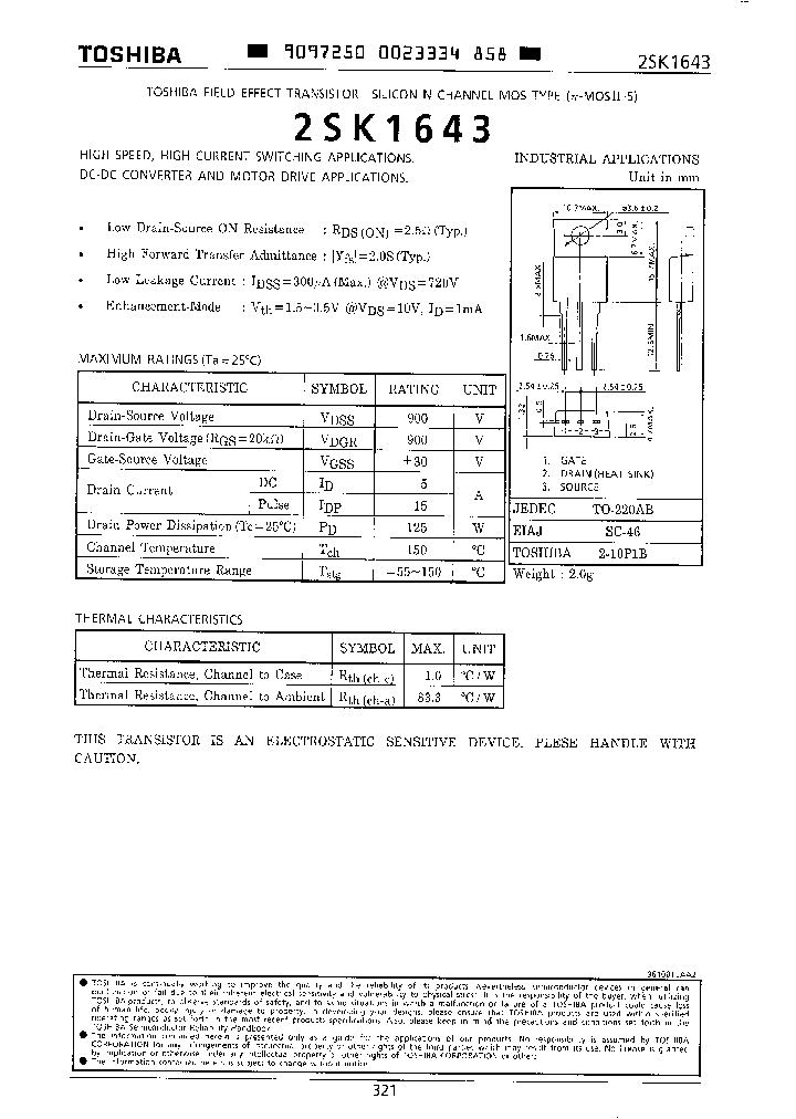 2SK1643_516822.PDF Datasheet
