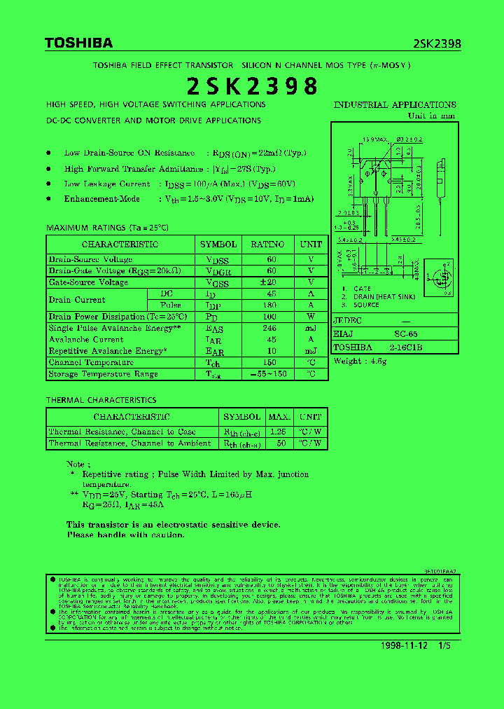 2SK2398_526055.PDF Datasheet