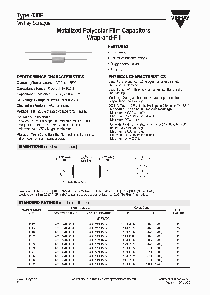 430P106X9100_529884.PDF Datasheet