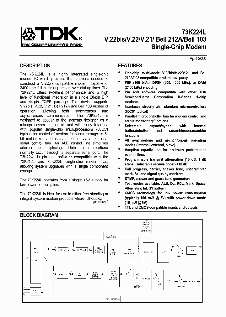 73K224L-IGT_523987.PDF Datasheet
