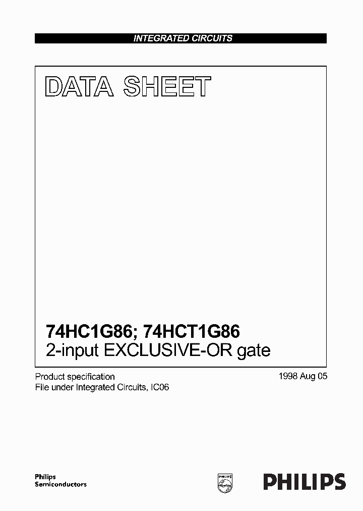 74HC1G86GW_507626.PDF Datasheet
