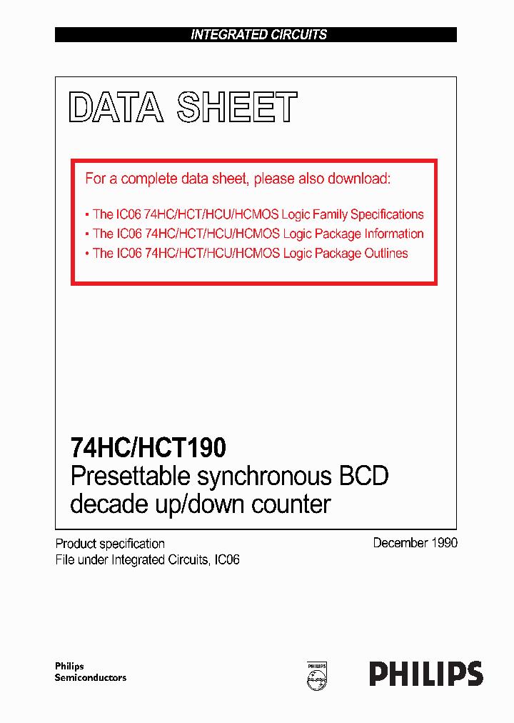 74HCT190_518088.PDF Datasheet