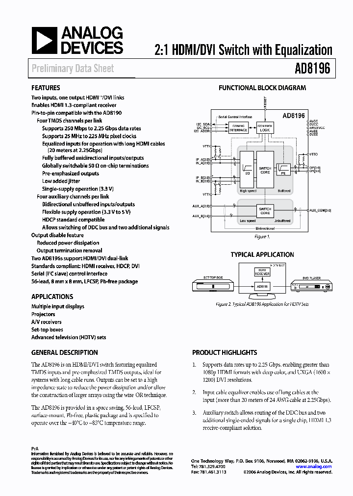 AD8196_540776.PDF Datasheet