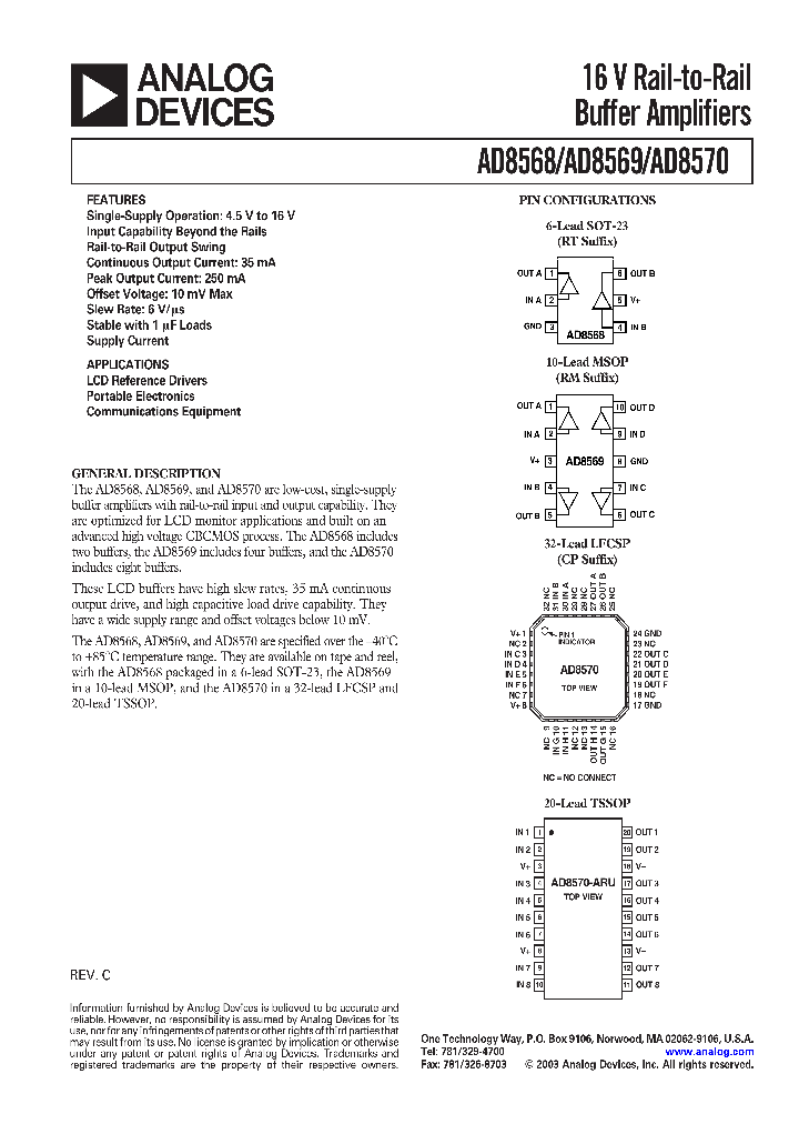 AD8569ARM-REEL_533299.PDF Datasheet