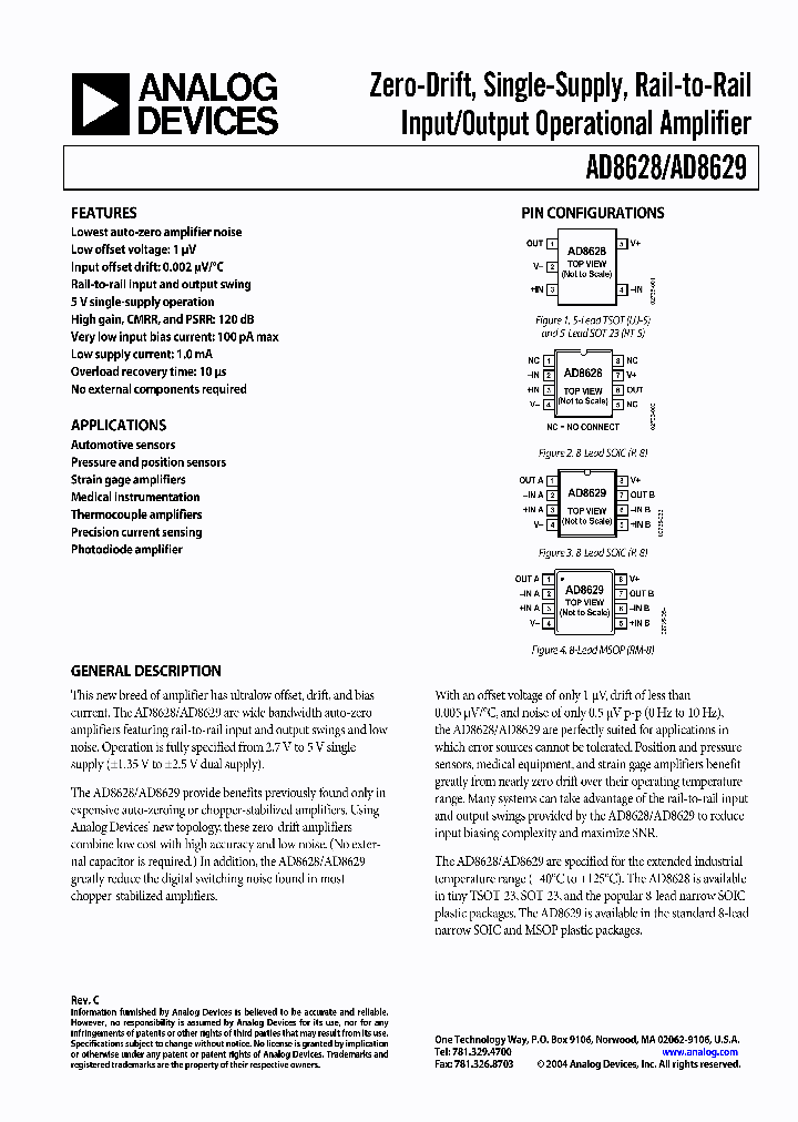 AD8629ARMZ-REEL_536739.PDF Datasheet