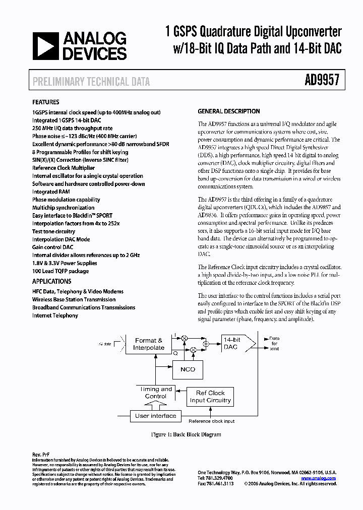 AD9957BSVZREEL13_499396.PDF Datasheet