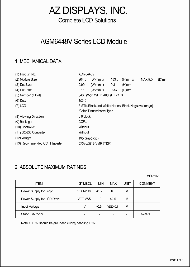 AGM6448V_538563.PDF Datasheet