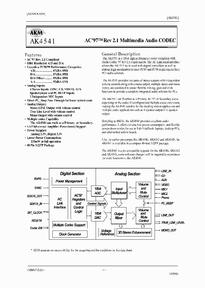 AK4541_500829.PDF Datasheet