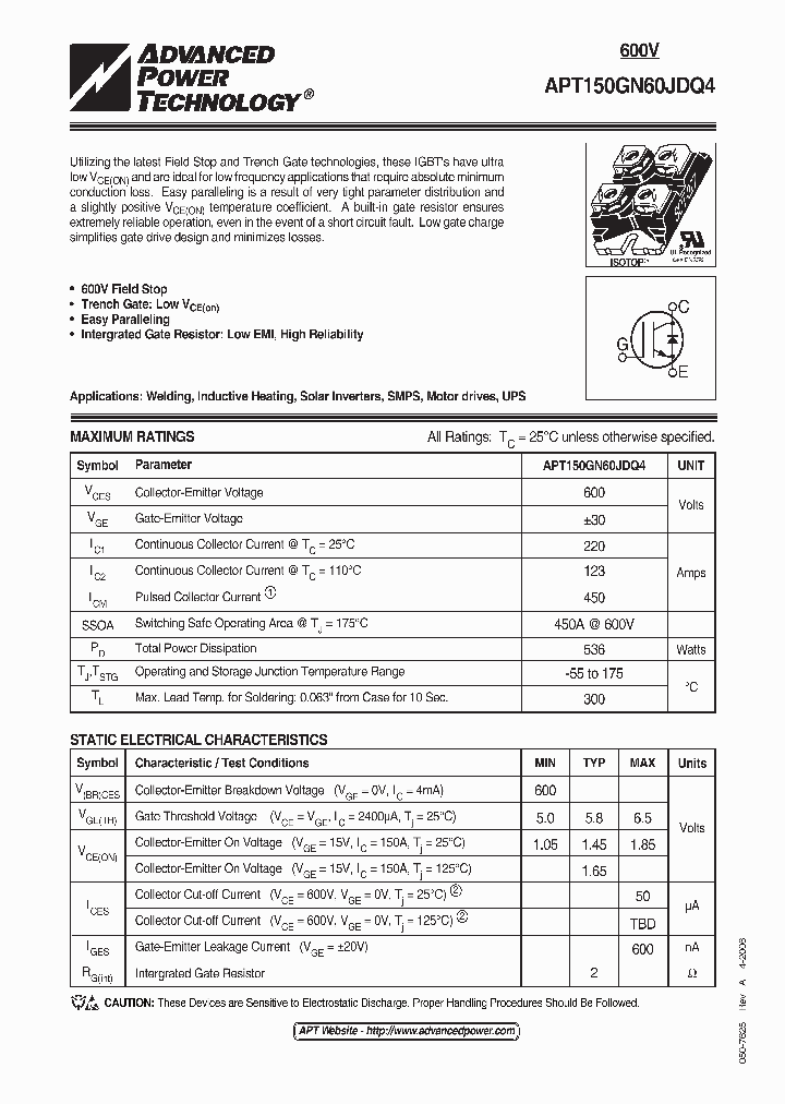 APT150GN60JDQ4_501698.PDF Datasheet