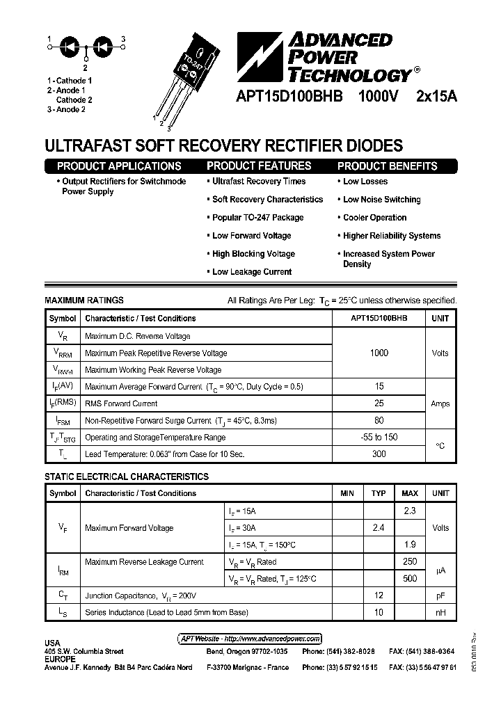 APT15D100BHB_501702.PDF Datasheet
