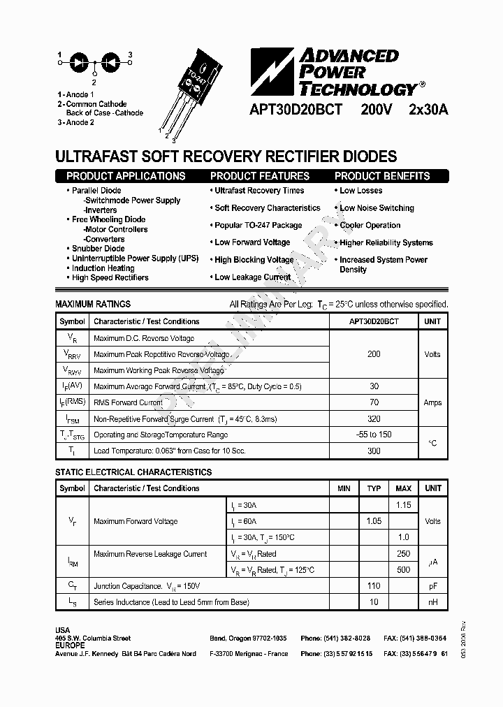 APT30D20BCT_497275.PDF Datasheet