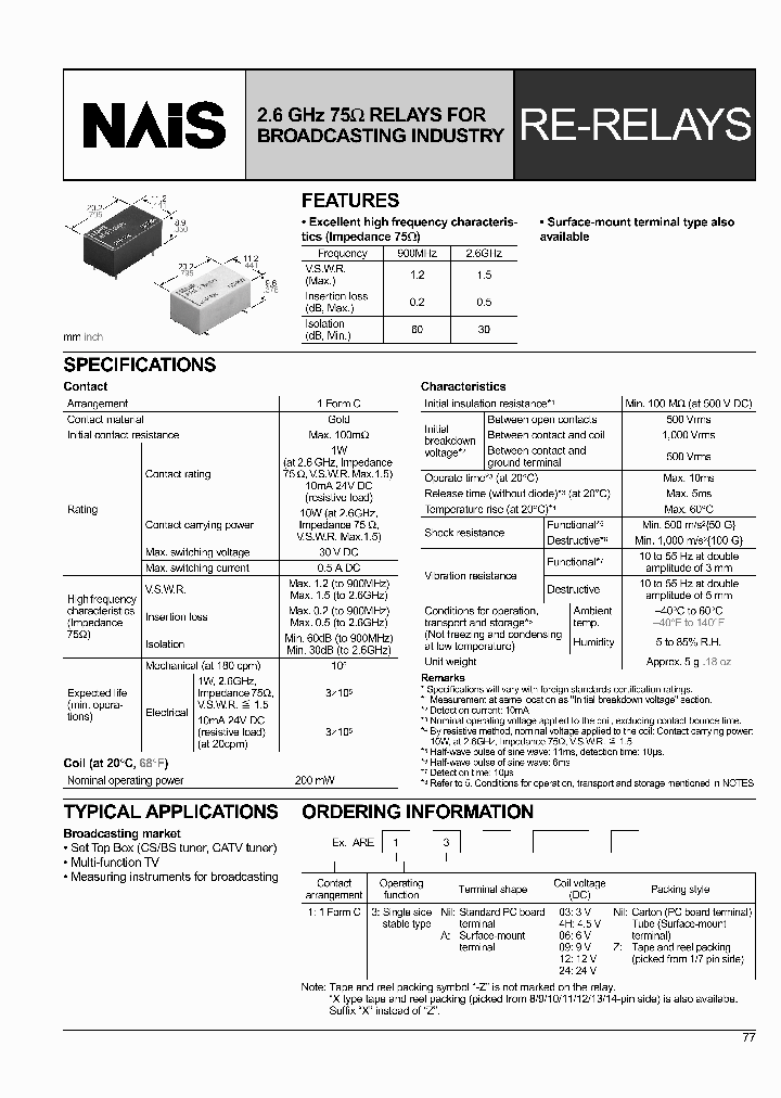 ARE1303_494760.PDF Datasheet