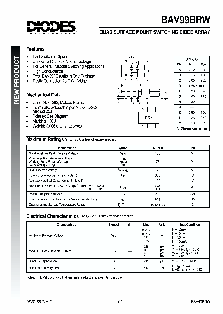 BAV99BRW_488274.PDF Datasheet