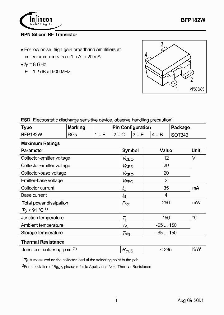 BFP182W_501824.PDF Datasheet
