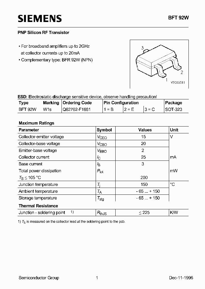 BFT92W_534886.PDF Datasheet