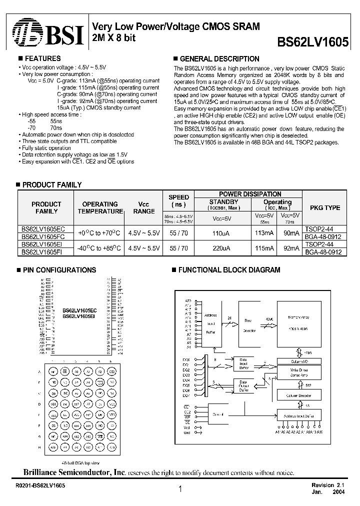 BS62LV1605FI_558981.PDF Datasheet