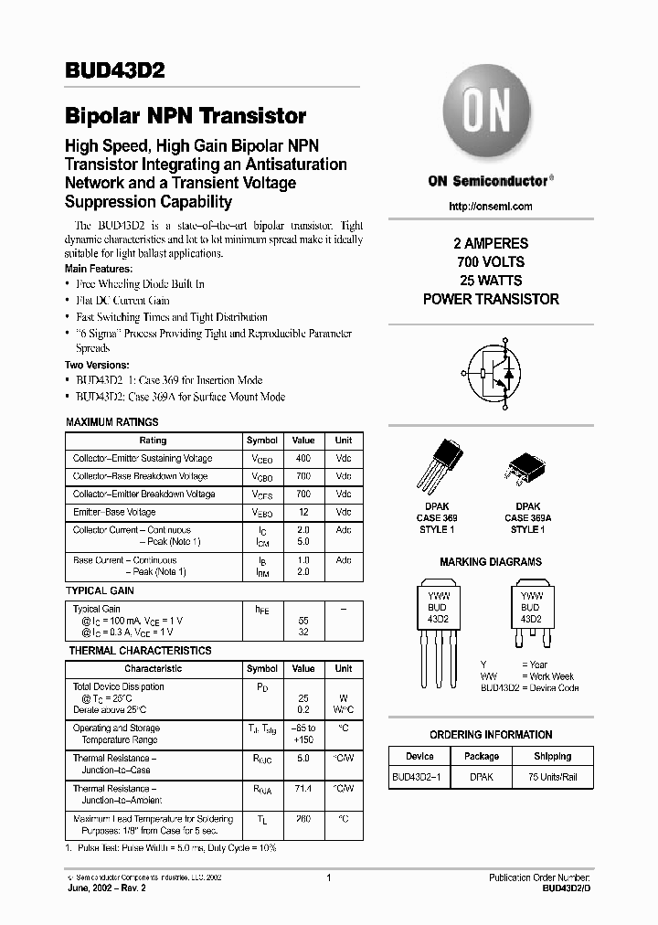 BUD43D2_548961.PDF Datasheet