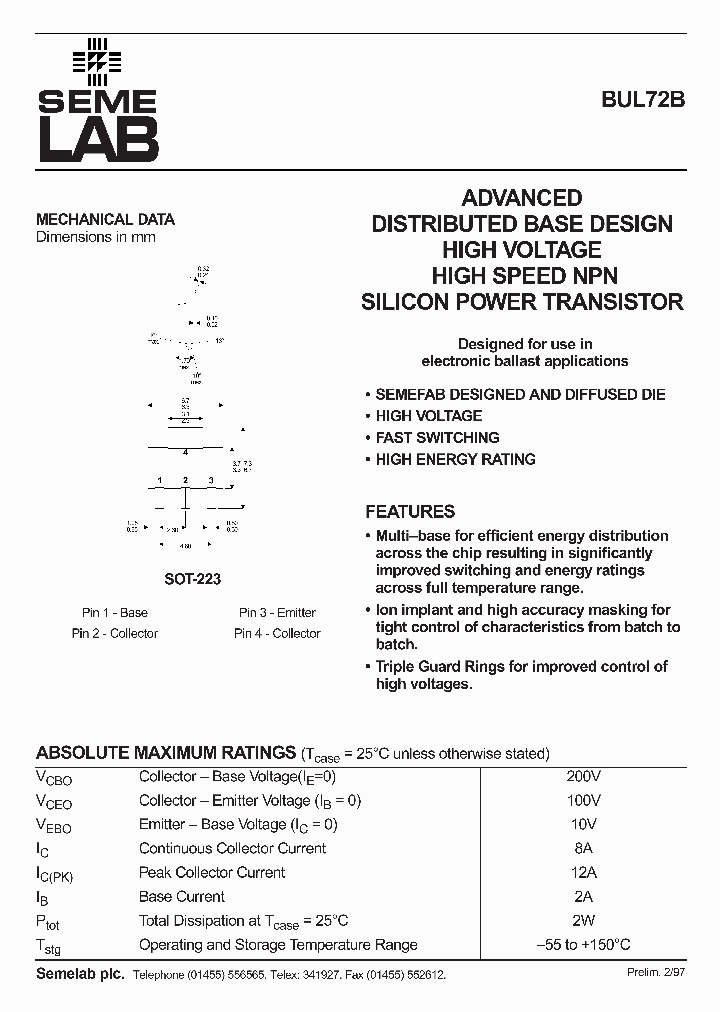 BUL72B_494398.PDF Datasheet