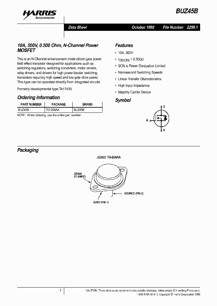 BUZ45B_519525.PDF Datasheet
