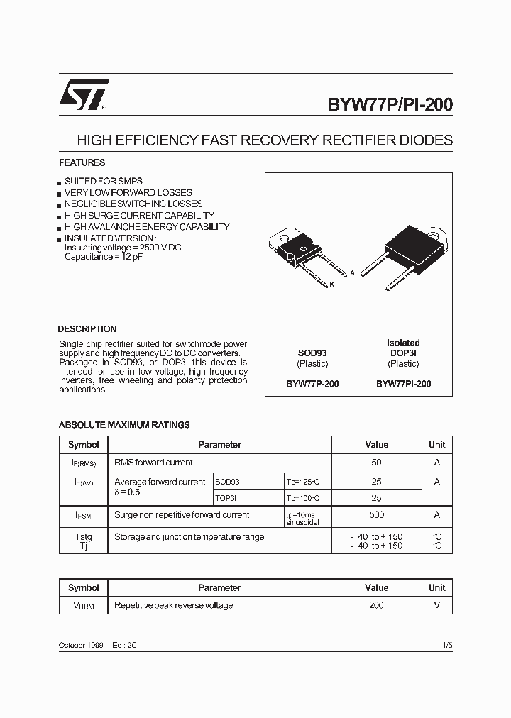 BYW77PI200_491067.PDF Datasheet