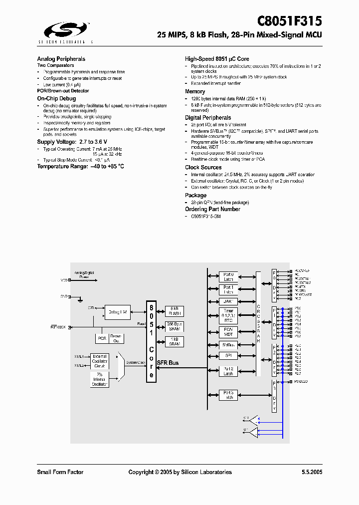 C8051F315-GM_545236.PDF Datasheet