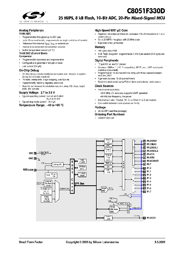 C8051F330D_488370.PDF Datasheet