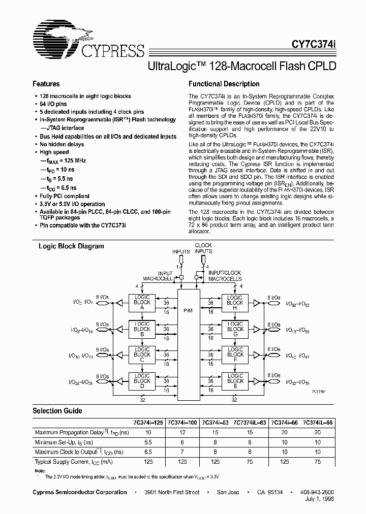 CY7C374I_517809.PDF Datasheet