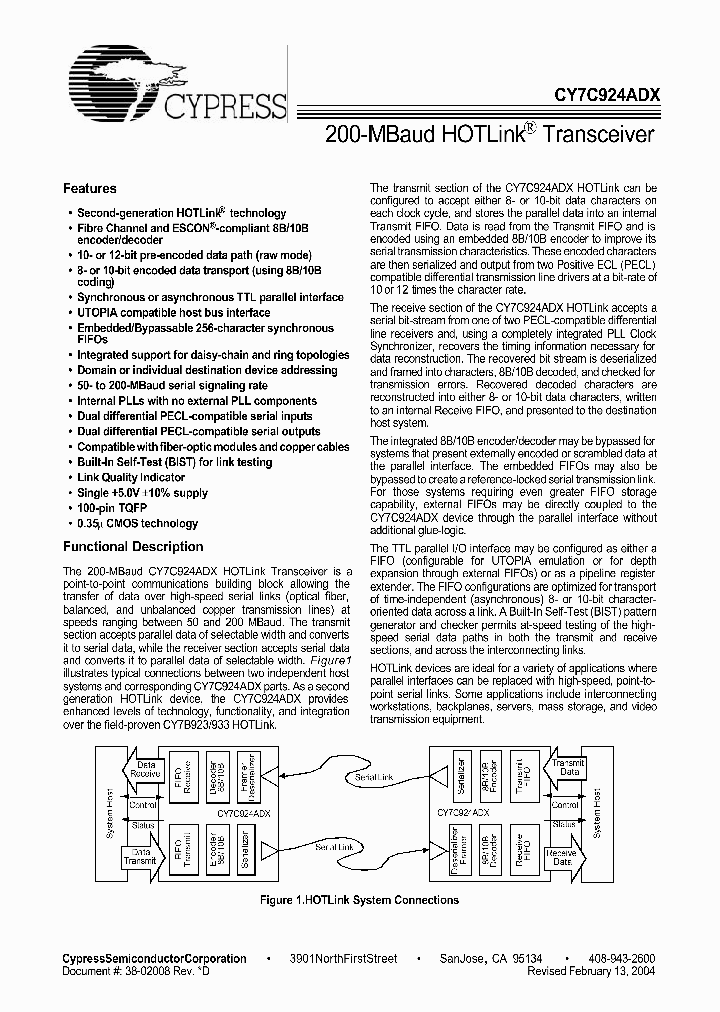 CY7C924ADX_519820.PDF Datasheet