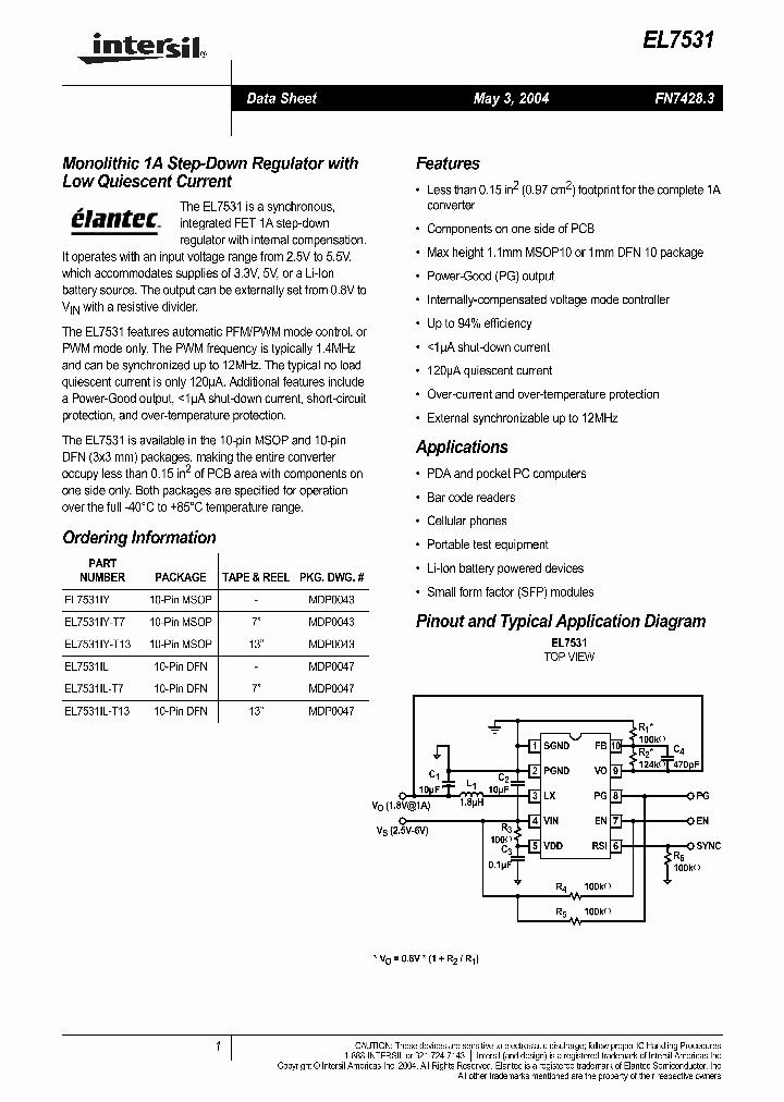 EL7531_501307.PDF Datasheet