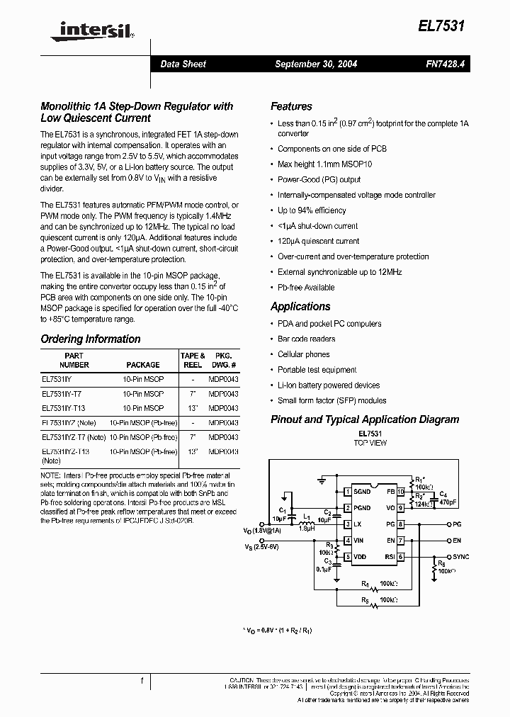 EL7531IYZ-T7_501301.PDF Datasheet