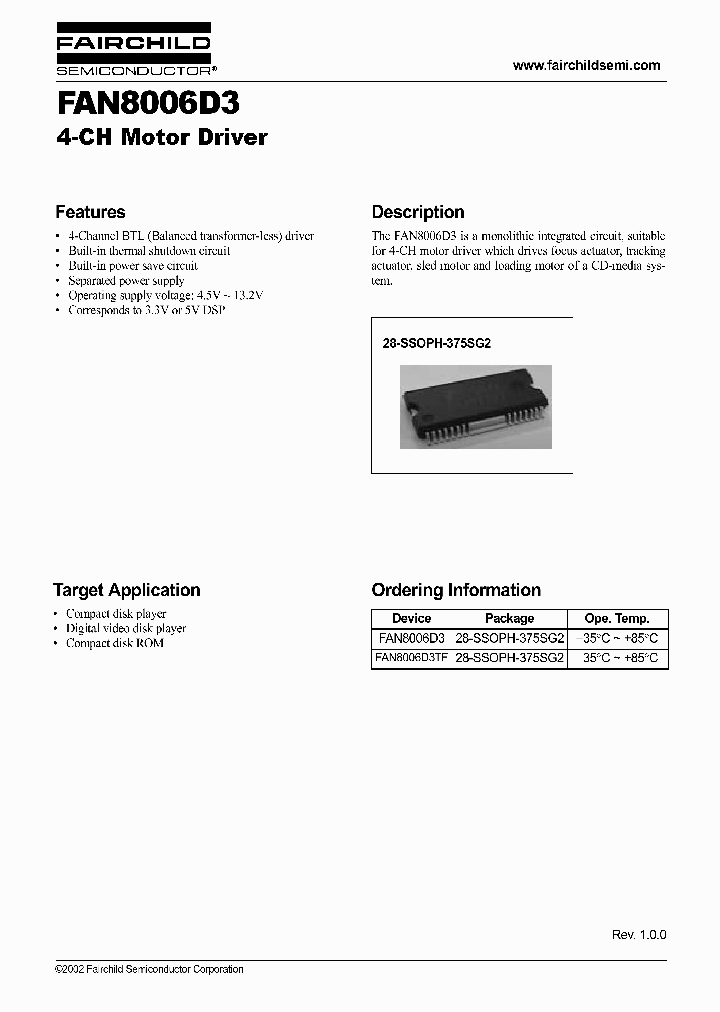 FAN8006D3_528820.PDF Datasheet