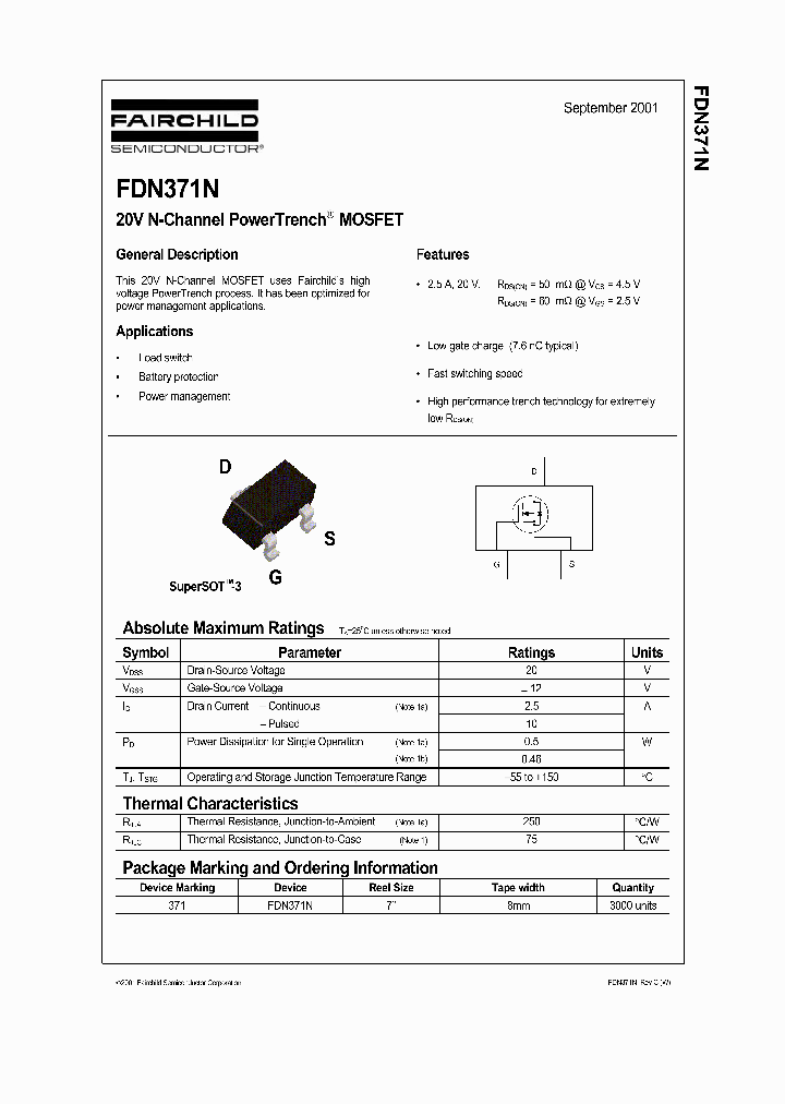 FDN371N_497179.PDF Datasheet