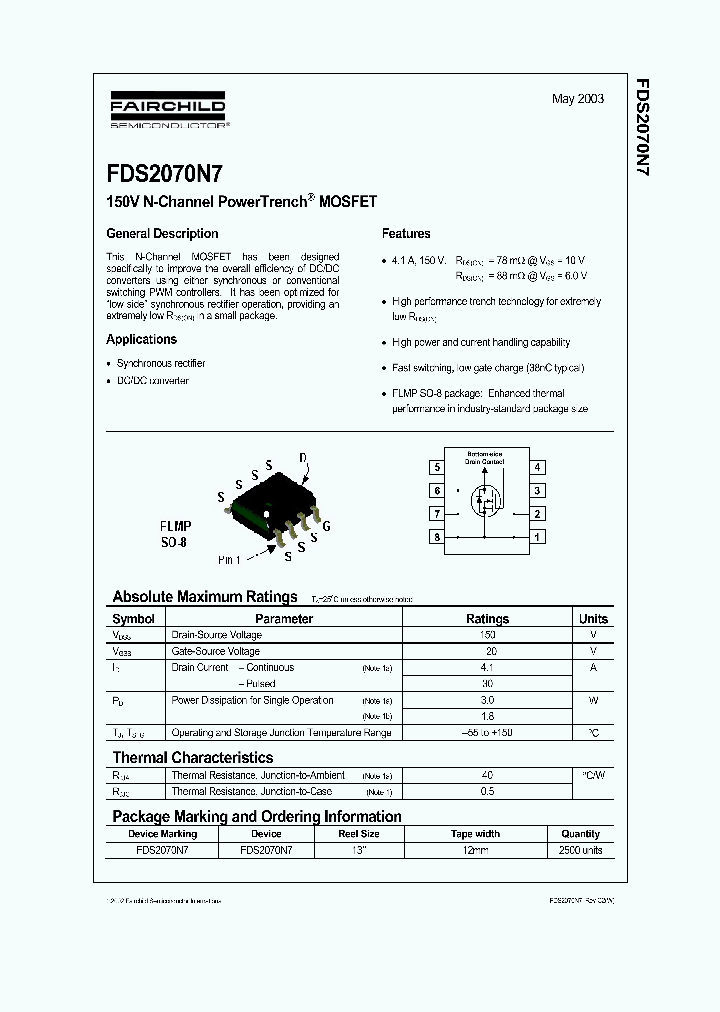 FDS2070N7_491697.PDF Datasheet