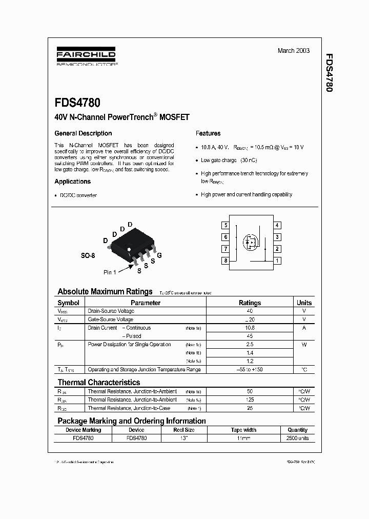 FDS4780_545133.PDF Datasheet