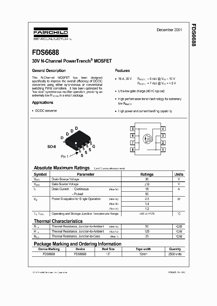 FDS6688_551413.PDF Datasheet