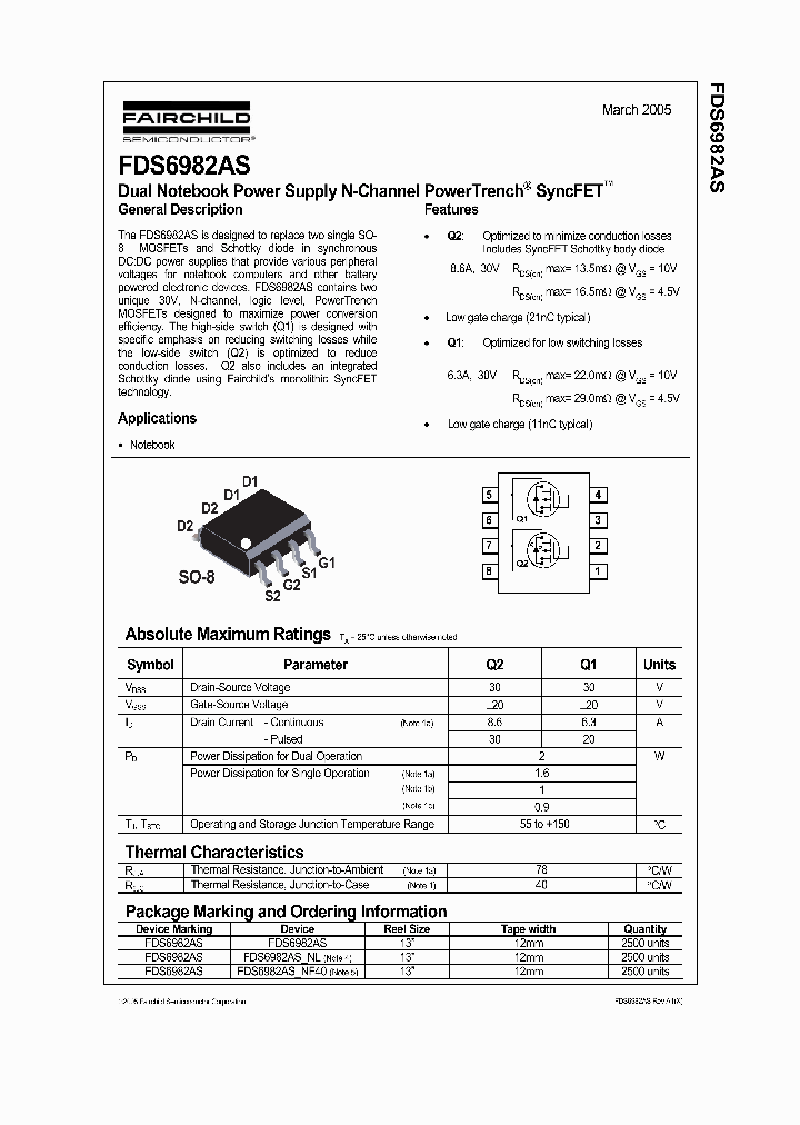 FDS6982AS_538847.PDF Datasheet